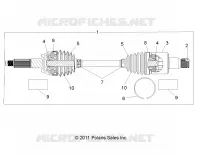 ANTRIEB, REAR HALF SHAFT