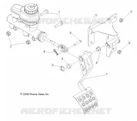 BRAKES, PEDAL AND MASTER CYLINDER MOUNTING