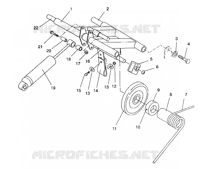 HINTER Drehmomentarm 440 / 0930760 and 440 SKS / 0930560 (4922932293022A)