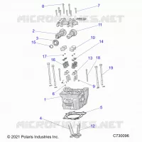 ENGINE, ZYLINDERKOPF, CAMS AND VALVES