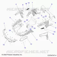 KAROSSERIE HINTEN RACK AND FENDERS