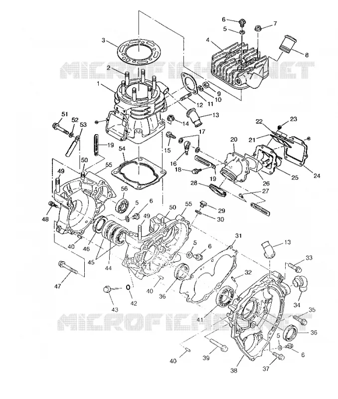 CRANKCASE AND ZYLINDER 6X6 400L, SWEDISH S948740 AND  NORWEGIAN N948740 (4926812681047A)