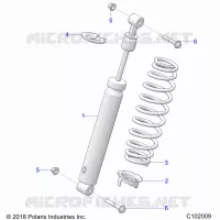SUSPENSION, FRONT SHOCK