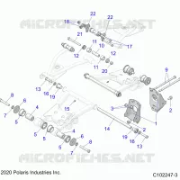 SUSPENSIONDLE CONTROL ARM MOUNTING- A22S6E57F1/FL (C102247-3)