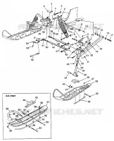 FRONT SUSPENSION AND SKI 600 XCR 0975677, 600 XCR SE H975677 AND EUROPEAN 6 (4937963796B003)