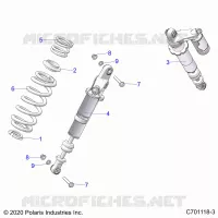SUSPENSION, REAR SHOCK MOUNTING