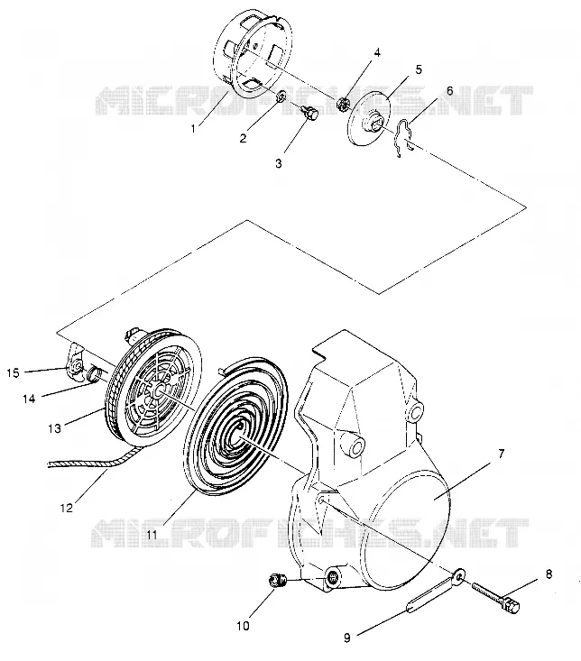 RÜCKZUG ANLASSER ASSEMBLY WIDETRAK LX 0952064 and  EUROPEAN WIDETRAK LX E9520 (4928942894D002)