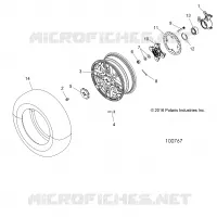 RADS, FRONT AND HUB