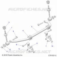 SUSPENSION, FRONT STABILISATORSTANGE