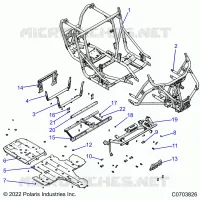 CHASSIS, MAIN FRAME AND SKID PLATES