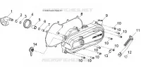 MOTOR, CLUTCH COVER AND KICK START
