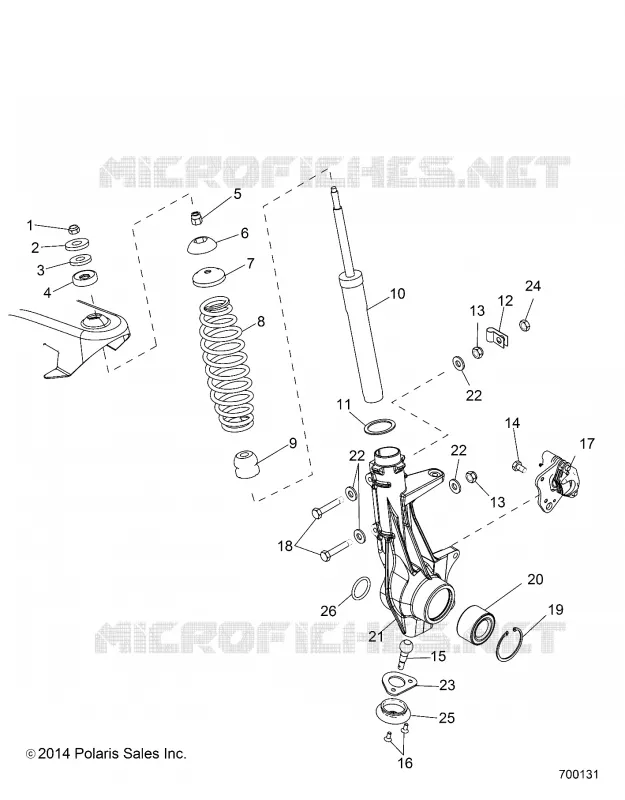 FRONT SUSPENSION STREBE