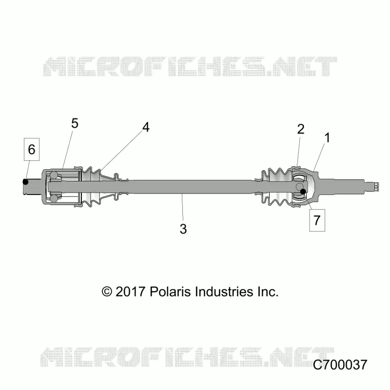 ANTRIEB, REAR HALF SHAFT (TO 7/01/2018]