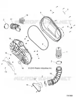 DRIVE TRAIN, CLUTCH COVER AND DUCTING
