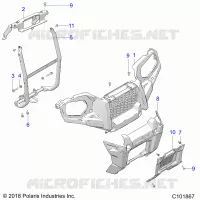 FRONTSTOSSSTANGE AND MOUNTING