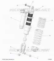SUSPENSION, FRONT SHOCK MOUNTING