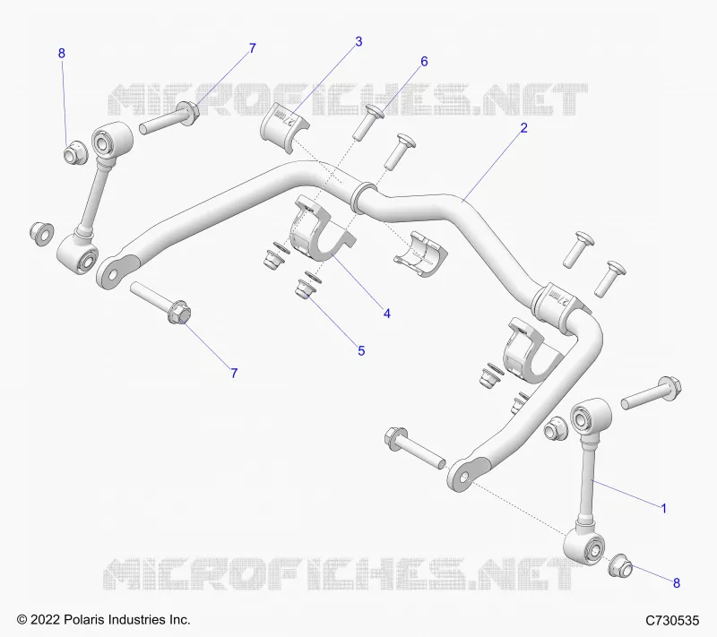 SUSPENSION, FRONT STABILISATORSTANGE