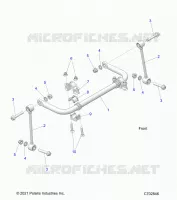 SUSPENSION, FRONT STABILISATORSTANGE