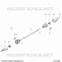 DRIVE TRAIN, GETRIEBE VORNE SHAFT