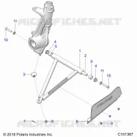 SUSPENSION, A-ARM AND STREBE MOUNTING