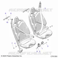 SITZ BELT MOUNTING, FRONT, STANDARD -Z22R4E92AD/AJ (C701293)