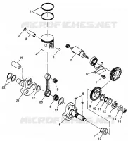 KOLBEN   KURBELWELLE SCRAMBLER 400L W97BC38C (4939893989C014)