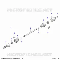 ANTRIEB, REAR DRIVE SHAFT