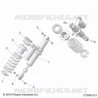 SUSPENSION, REAR SHOCK MOUNTING