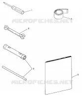 TOOL KIT WIDETRAK GT 0972061 AND EUROPEAN WIDETRAK GT E972061 (4938173817C013)