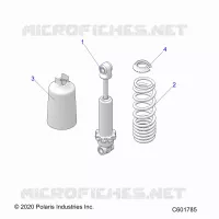 SUSPENSION, FRONT SHOCK TRACK (7045511)