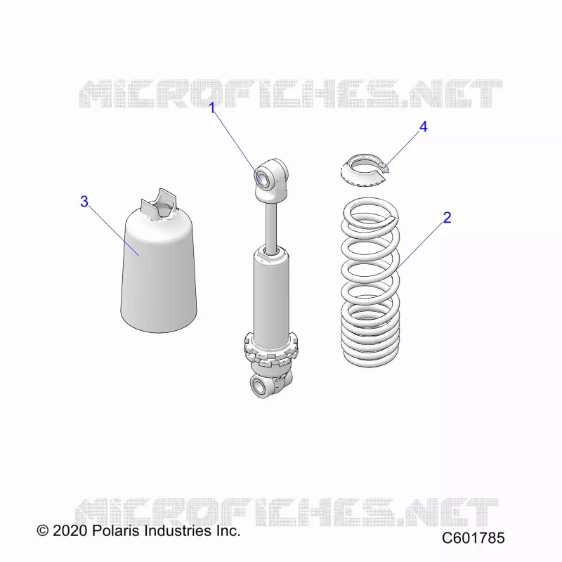 SUSPENSION, FRONT SHOCK TRACK (7045511)
