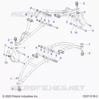 FRONT SUSPENSION A-ARM MOUNTING
