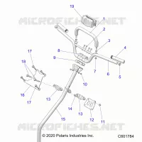 STEERING, HANDLEBAR, LENKSÃ¤ULE