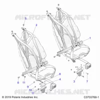 SITZ BELT MOUNTING, PREMIUM/ULTIMATE