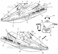 DECALS SLT 700 B964166 AND  INTL. SLT 700 I964166 (4933923392A007)
