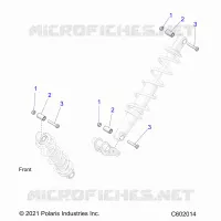 SUSPENSION, SHOCK MOUNTING, REAR SUSP.