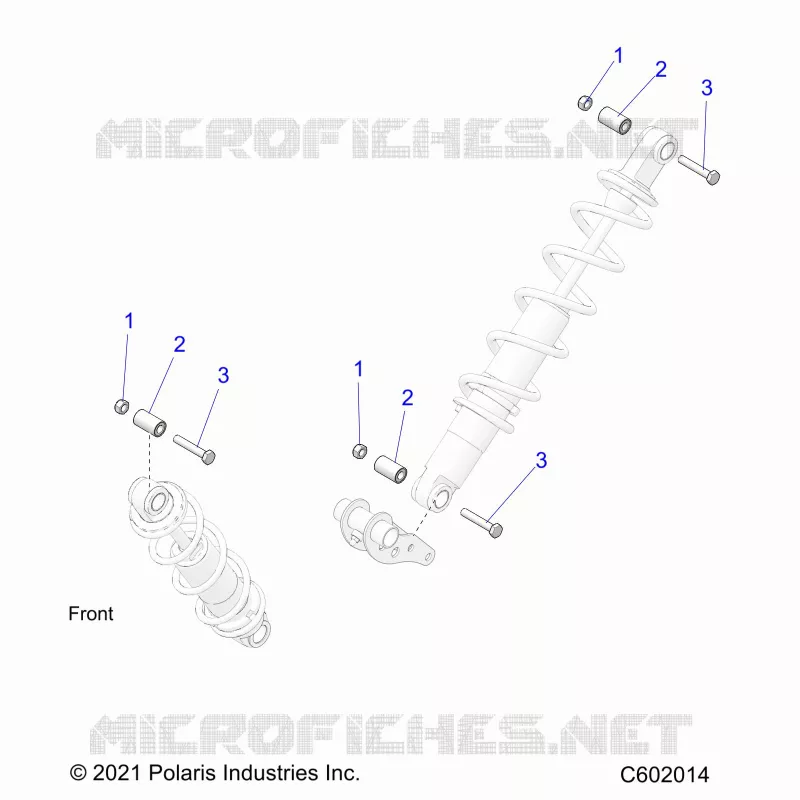 SUSPENSION, SHOCK MOUNTING, REAR SUSP.