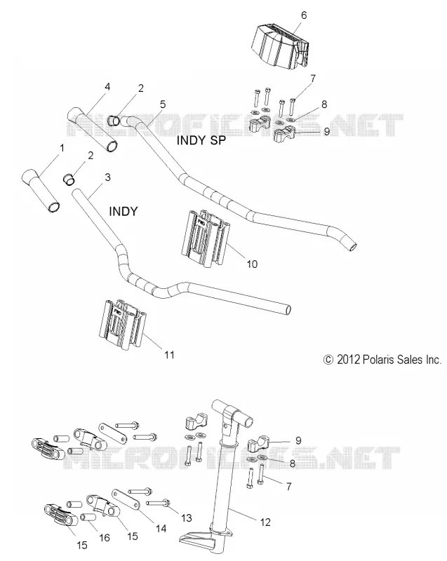 UPPER LENKEN   HANDLEBAR ASM.