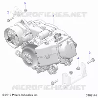 MOTOR, MOTOR AND TRANSMSSION MOUNTING