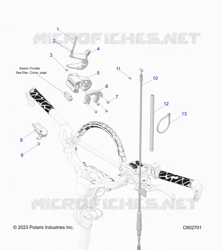 MOTOR, THROTTLE CONTROL ASM.