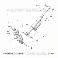 SUSPENSION, SHOCK MOUNTING, REAR SUSP.