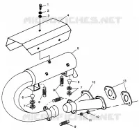 ABGASSYSTEM LITE GT 0973133 and EUROPEAN LITE GT E973133 (4938253825B014)