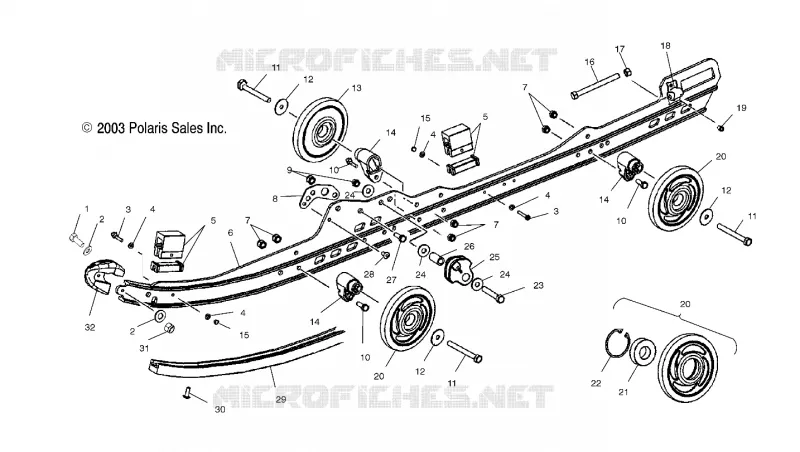 SCHIENEN-MONTAGE SUSPENSION