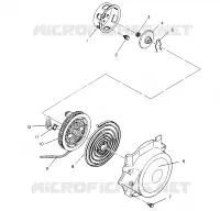RÜCKZUG ANLASSER ASSEMBLY Storm 0950782, Storm SKS 0950582,  Euro Storm E9507 (4929012901D004)