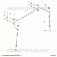 SUSPENSION, REAR STABILISATORSTANGE
