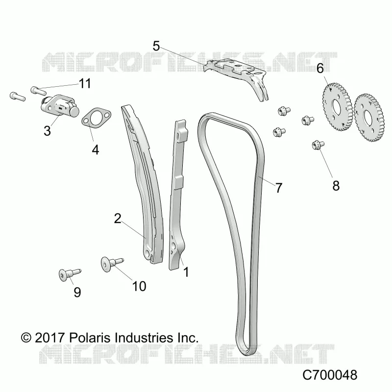 CAM CHAIN AND TENSIONER