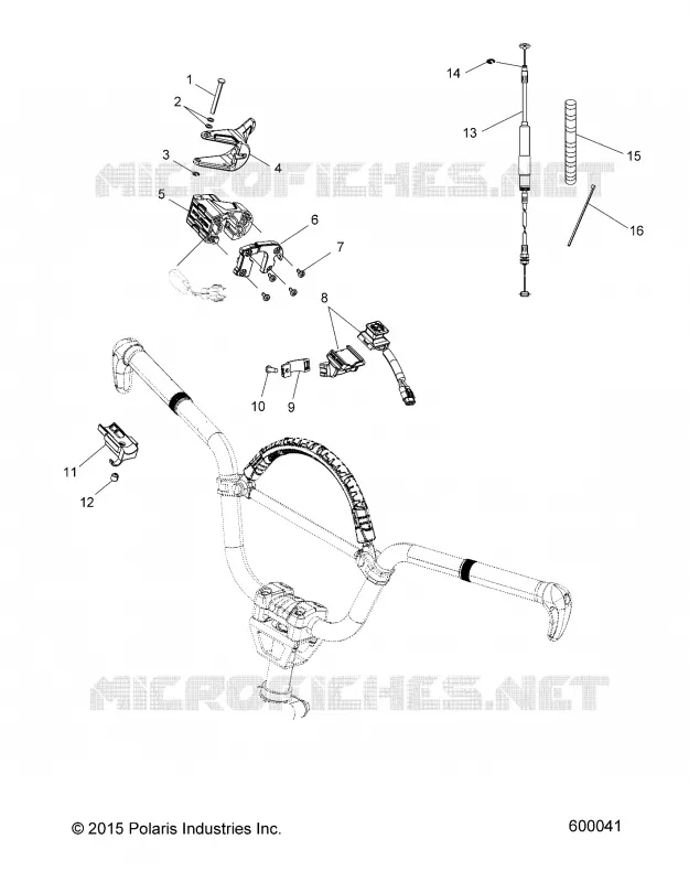 ENGINE, DROSSELN CONTROL ASM.