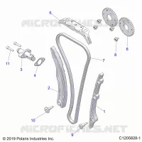CAM CHAIN AND TENSIONER