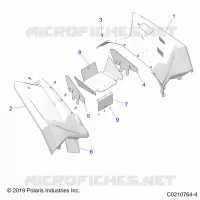 KAROSSERIE HINTEN CAB AND HEAT SHIELDS