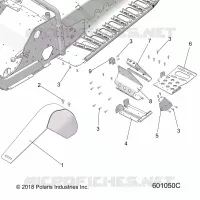CHASSIS, FOOTREST-LH AND CLUTCH GUARD